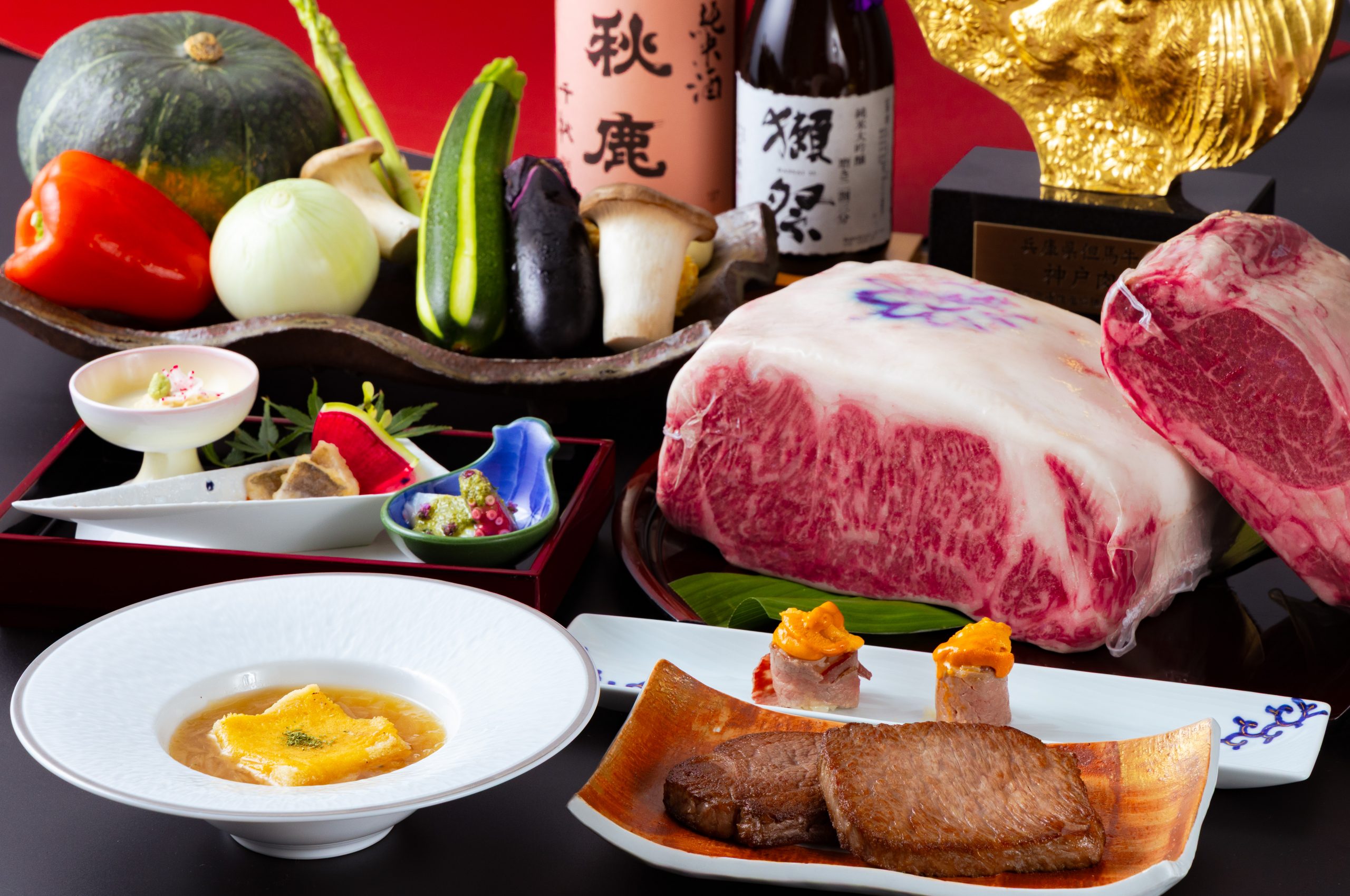 彩　神戸ビーフ鉄板焼きディナーコース「葵」